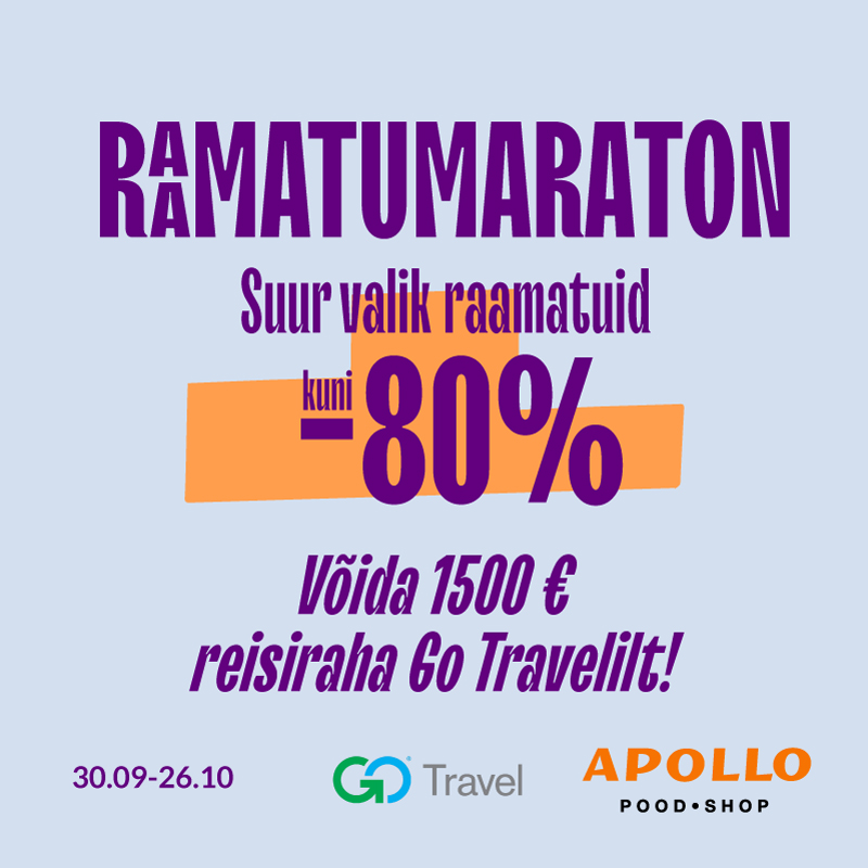 RAAMATUMARATON! Hinnad all kuni -80% Apollo