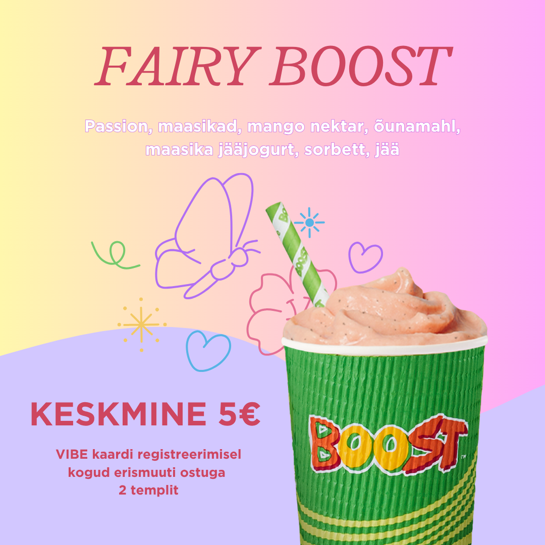 Fairy Boost smuuti erihinnaga 5.- Boost