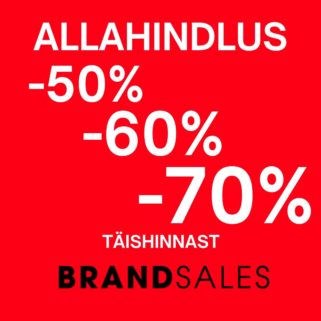 ALLAHINDLUS KUNI -70%* Brandsales
