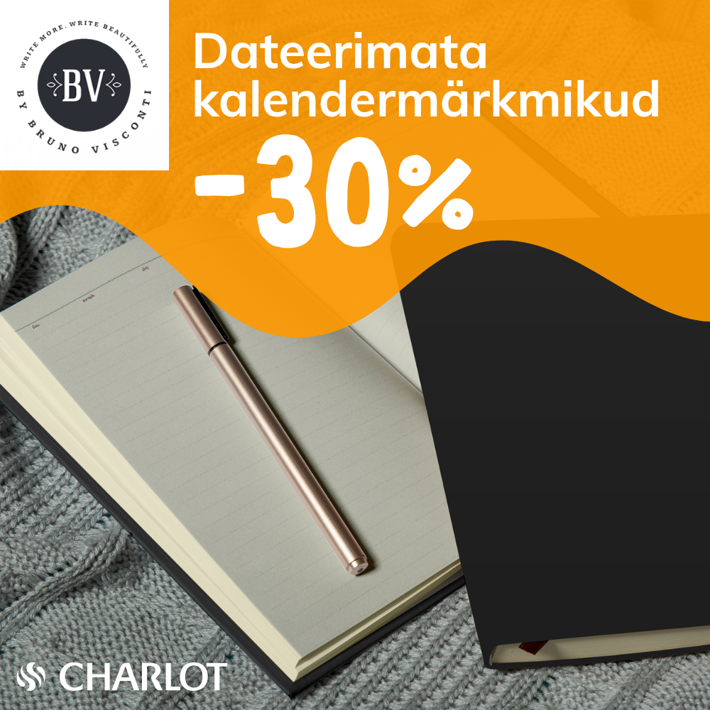 Bruno Visconti dateerimata kalendermärkmikud -30% Charlot