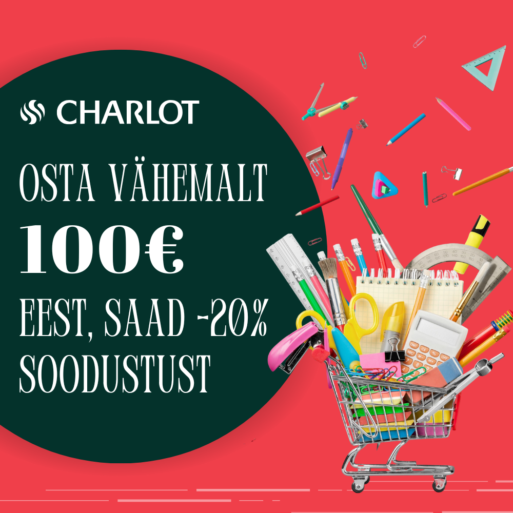 Osta vähemalt 100€ eest, saad -20% soodustust Charlot