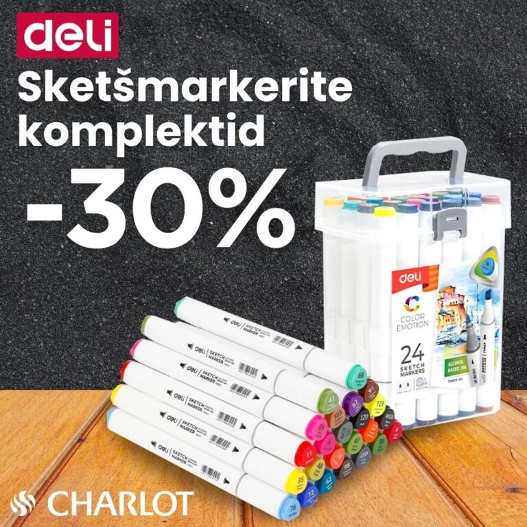 Deli Sketšmarkerite komplektid -30% Charlot