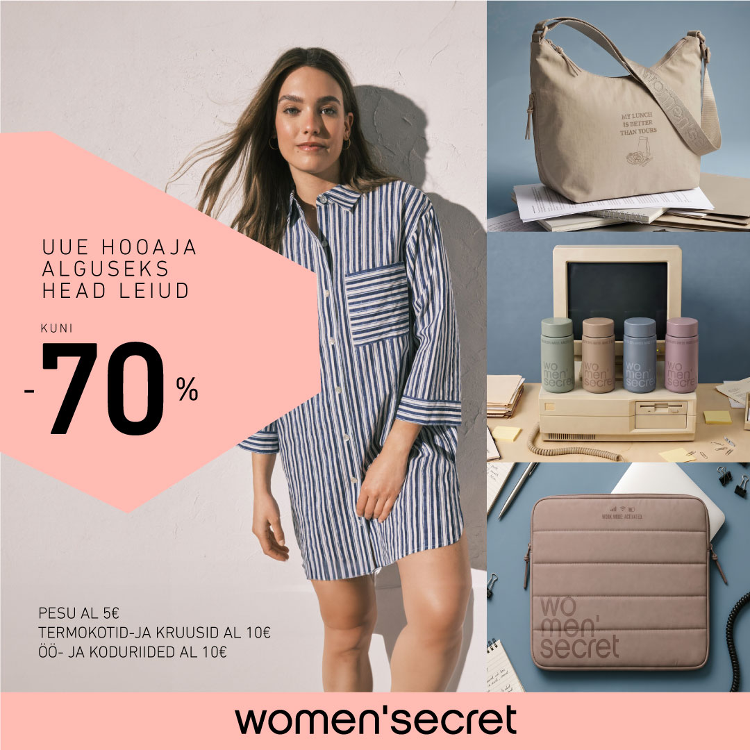Tööle, kooli, trenni ja vahepeal ka endale. Cortefiel/Pedro del Hierro/women´secret