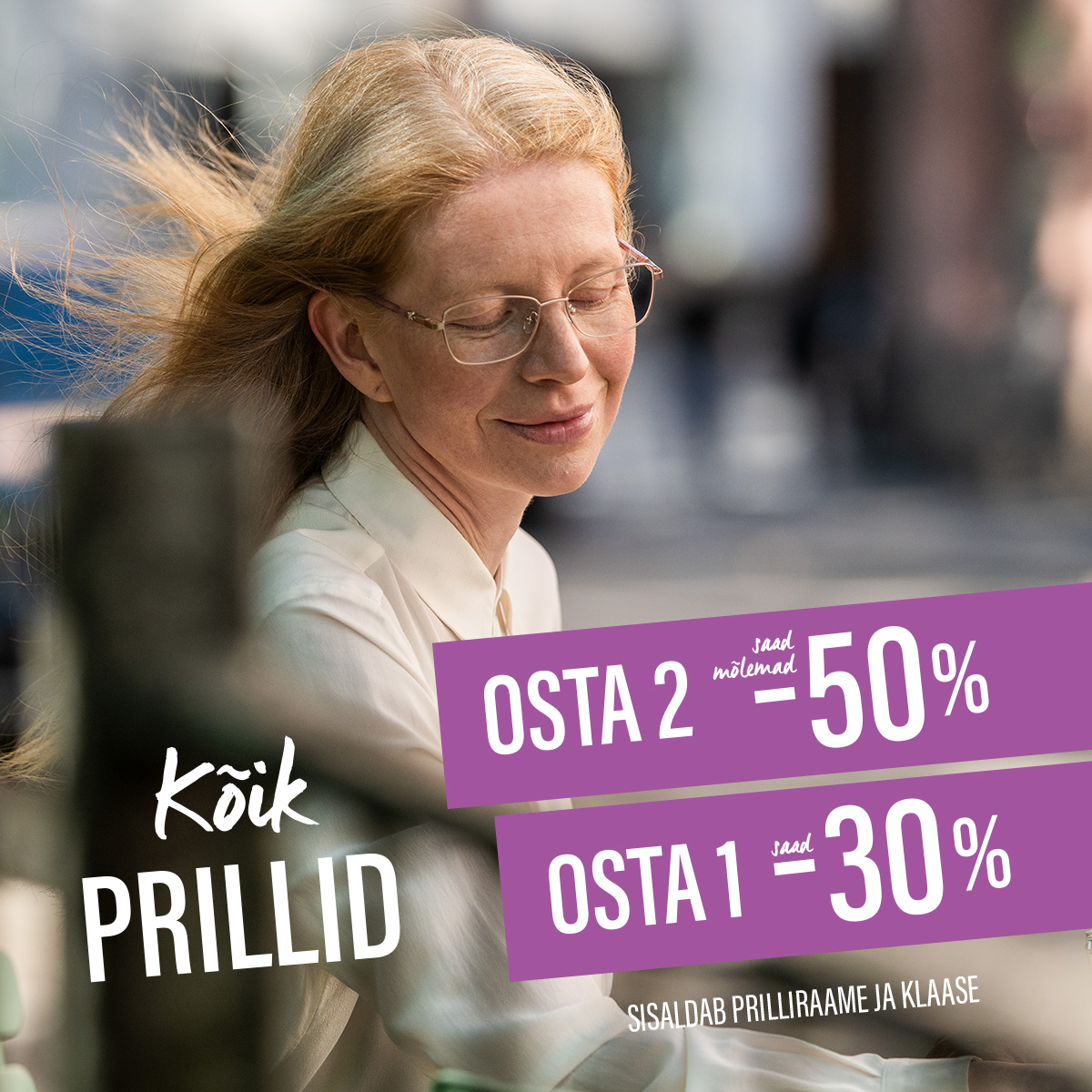 Kõik prillid! Osta 2 -50%, osta 1 -30% Eagle Vision