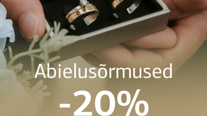 Abielusõrmused -20% Eesti Juveel