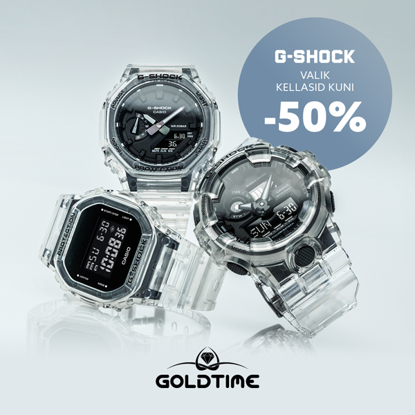 Valik Casio G-Shock kellasid kuni -50% Goldtime