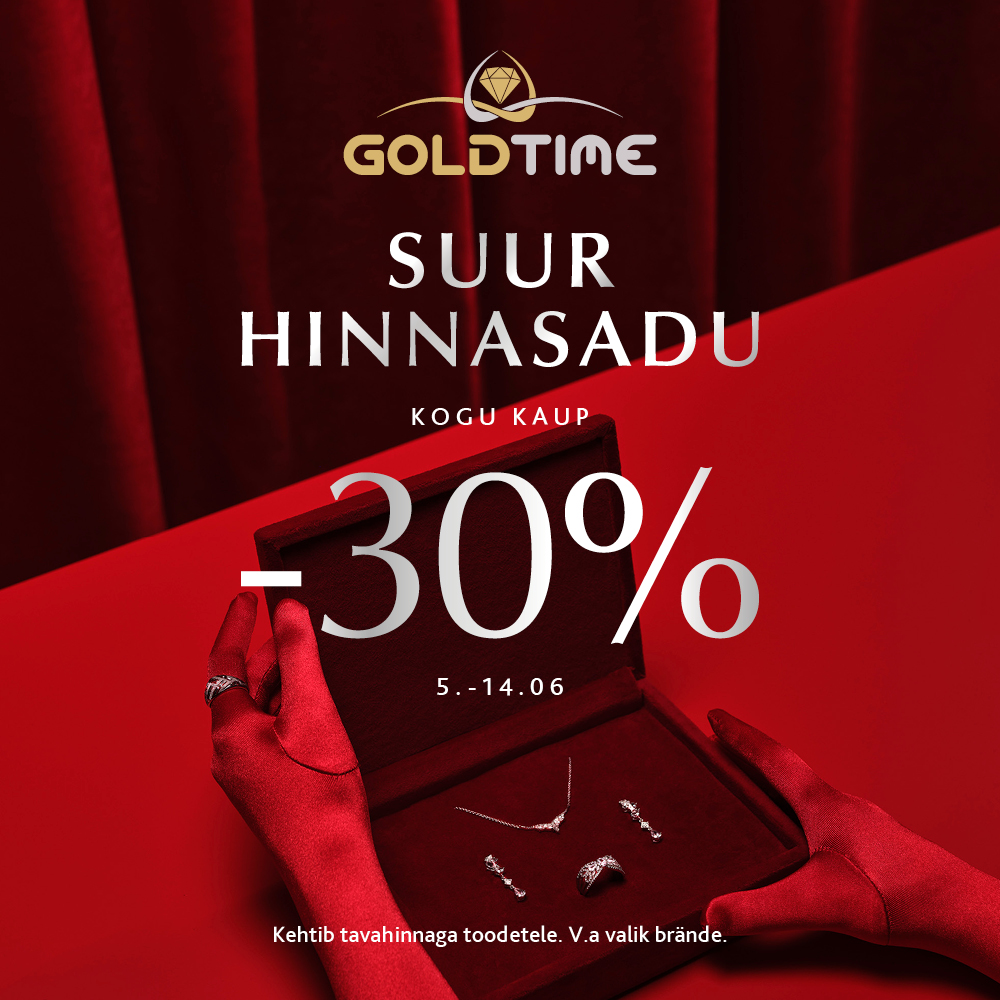 Suur Hinnasadu! Kogu kaup -30% Goldtime