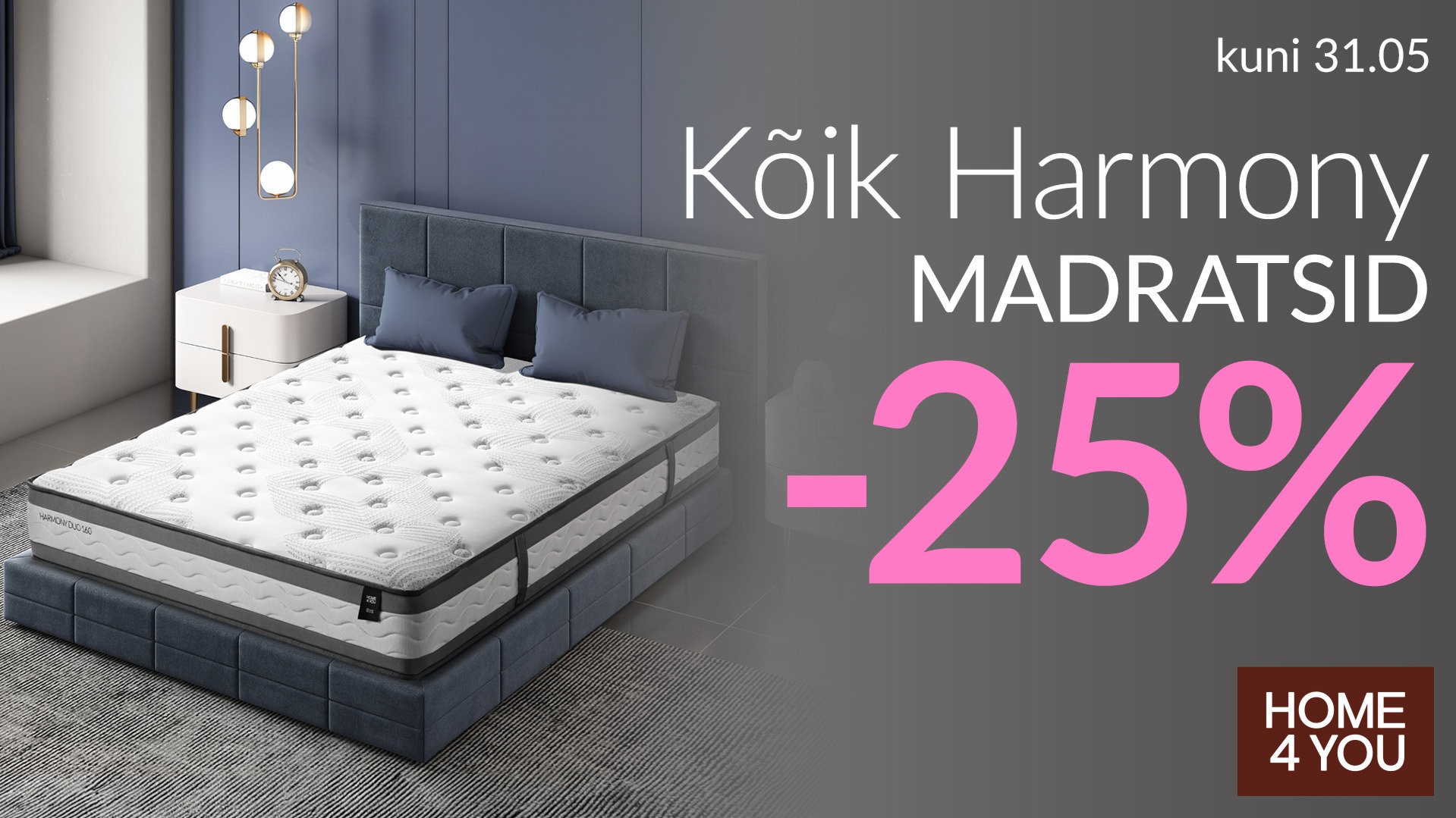 Vedrumadratsid HARMONY -25%, 1-31.05 Home4you