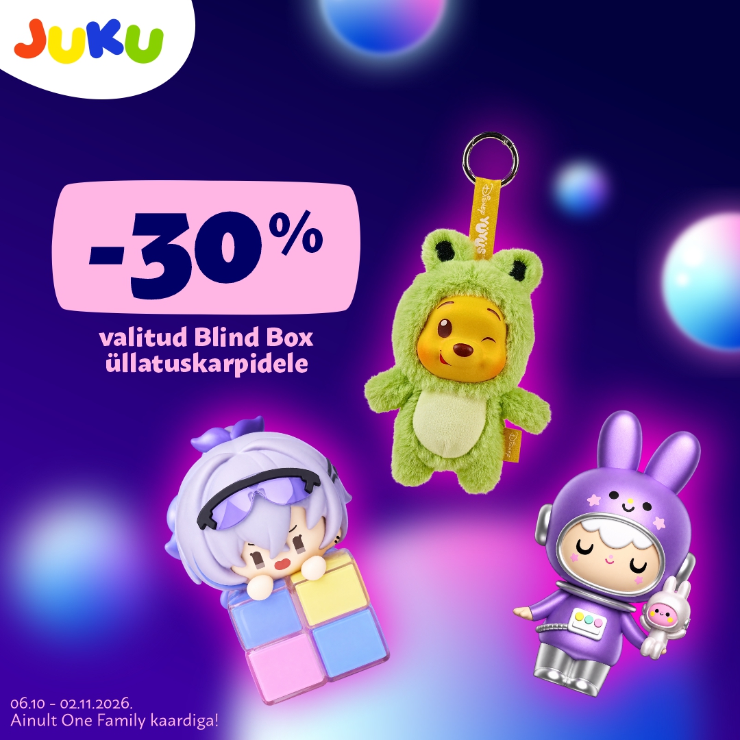 Valitud Blindbox tooted -30%! JUKU/KidzOne