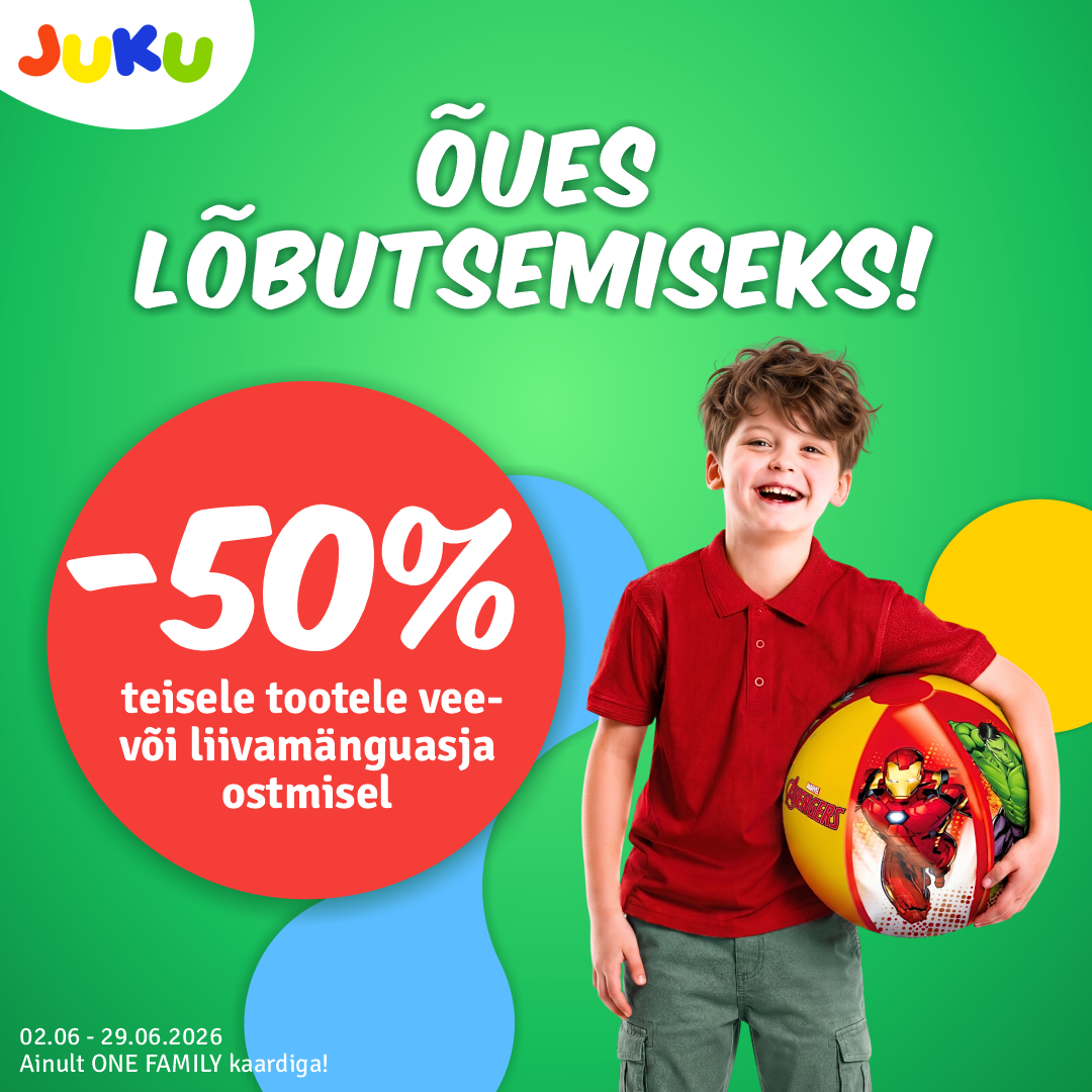 Teine soodsam vee -või liivamänguasi -50%! JUKU/KidzOne