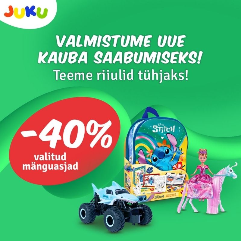 Valitud mänguasjad -40% JUKU/KidzOne
