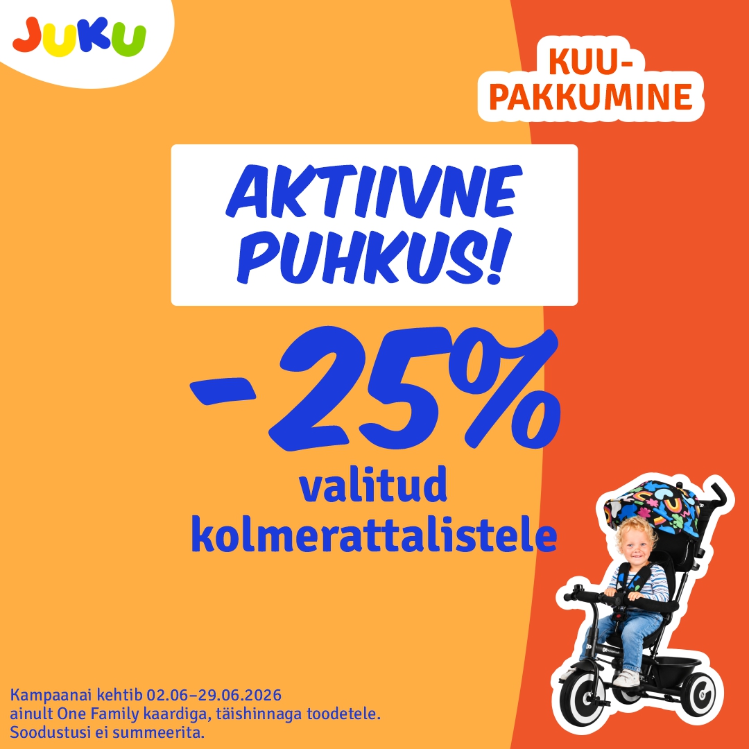 Valitud kolmerattalised -25% JUKU/KidzOne