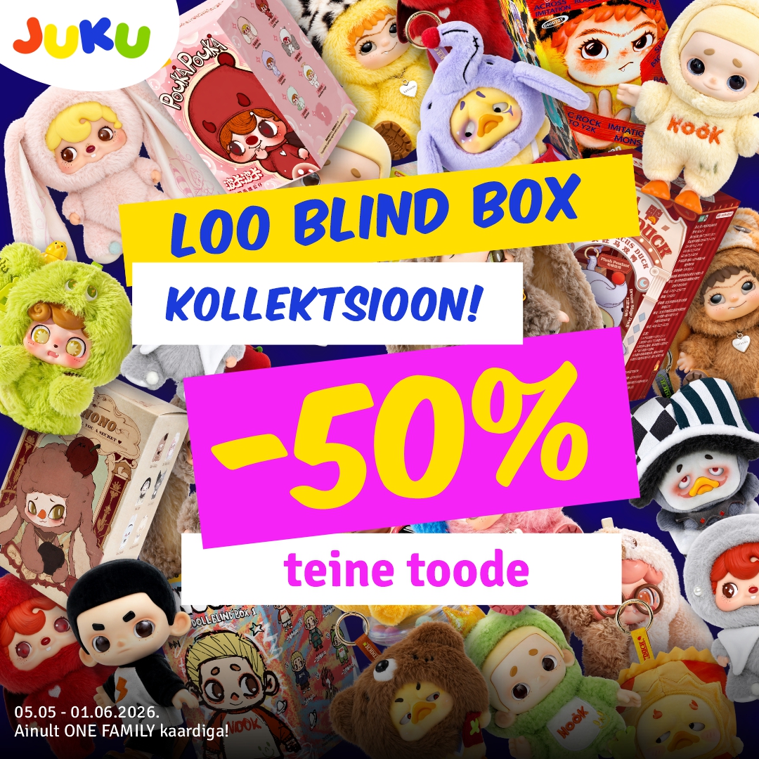 Teine soodsam Blind Box toode -50%, kehtib valitud toodetele! JUKU/KidzOne