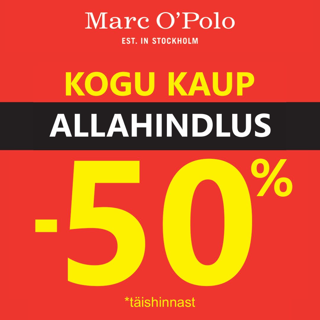 KOGU KAUP -50% Marc O´Polo