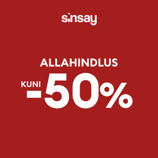 Suvine allahindlus kuni -50% Sinsay