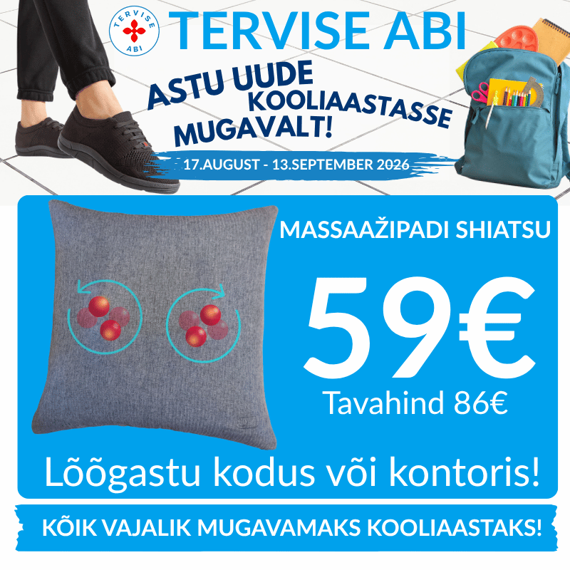 Massaažipadi Shiatsu nüüd eriti soodne Tervise Abi